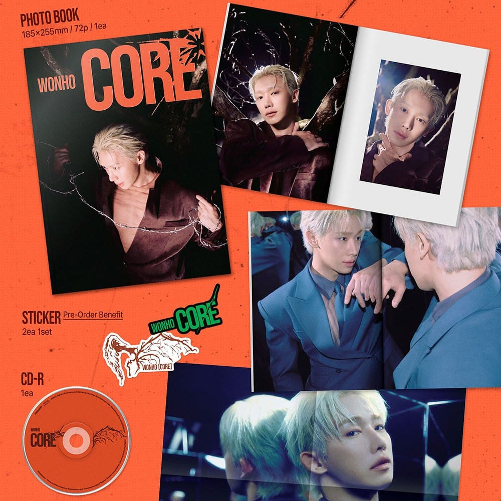 Korea Pop Store Wonho - EP [Core] (Shell Ver.) Kawaii Gifts