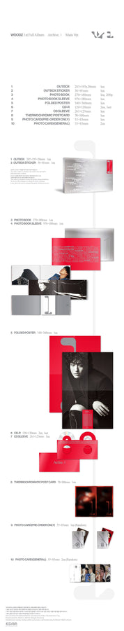 Korea Pop Store WOODZ - 1st Full Album [Archive.1] (Main Ver.) Kawaii Gifts 8804775462597