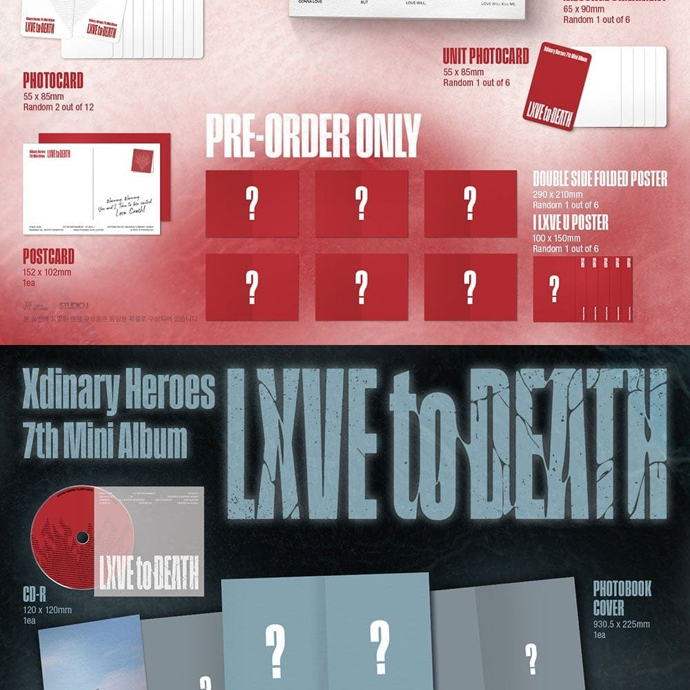 Korea Pop Store Xdinary Heroes - 7th Mini Album [Lxve to Death] (Photobook Ver.) Kawaii Gifts