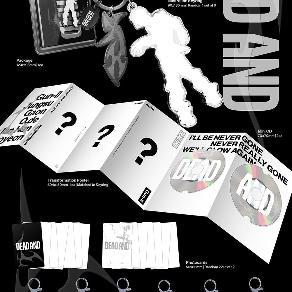 Korea Pop Store Xdinary Heroes - 8th Mini Album [Dead And] (Illustration Keyring Ver.) Kawaii Gifts