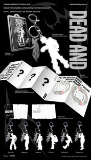 Korea Pop Store Xdinary Heroes - 8th Mini Album [Dead And] (Illustration Keyring Ver.) Kawaii Gifts