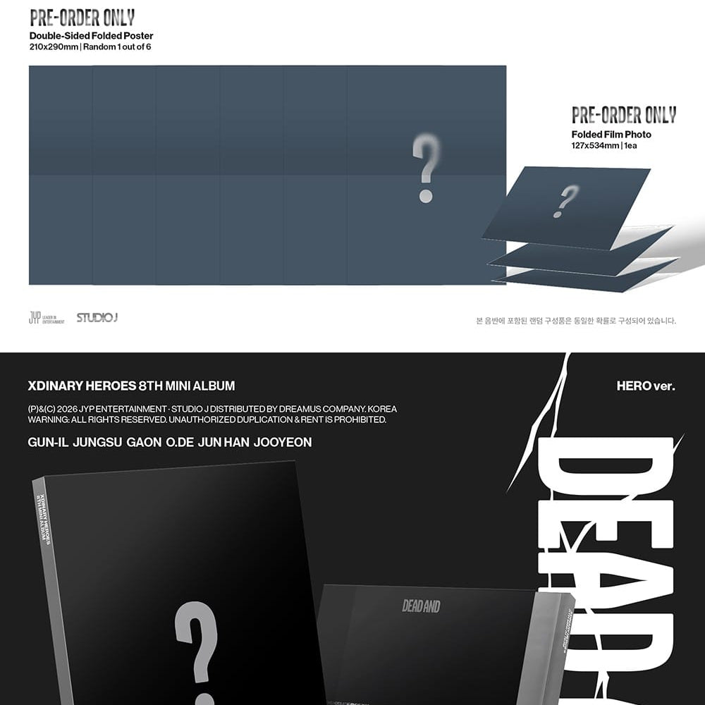 Korea Pop Store Xdinary Heroes - 8th Mini Album [Dead And] (Photobook Ver.) Kawaii Gifts