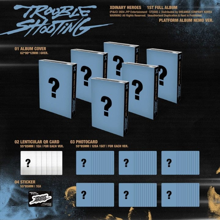 Korea Pop Store Xdinary Heroes - Vol.1 [Troubleshooting] (Platform Album) Kawaii Gifts 8809954229497