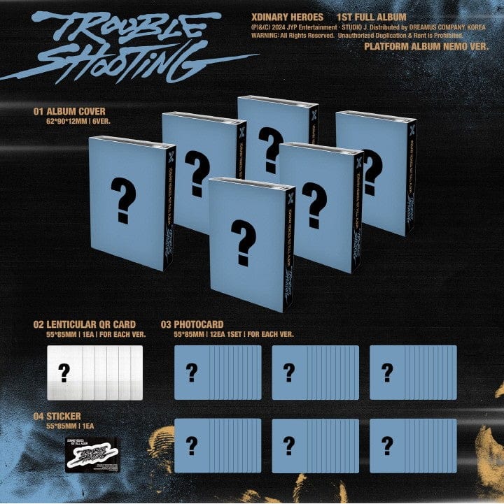 Korea Pop Store Xdinary Heroes - Vol.1 [Troubleshooting] (Platform Album) Kawaii Gifts 8809954229497