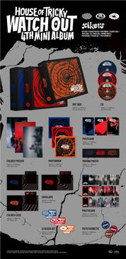 Korea Pop Store xikers - [House of Tricky : Watch Out] (4th Mini Album) Kawaii Gifts 8804775450761