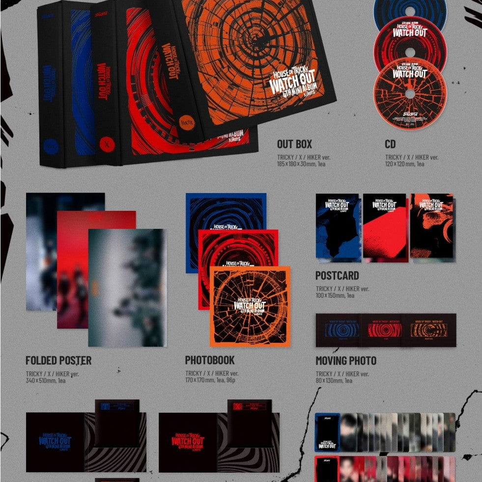 Korea Pop Store xikers - [House of Tricky : Watch Out] (4th Mini Album) Kawaii Gifts 8804775450761