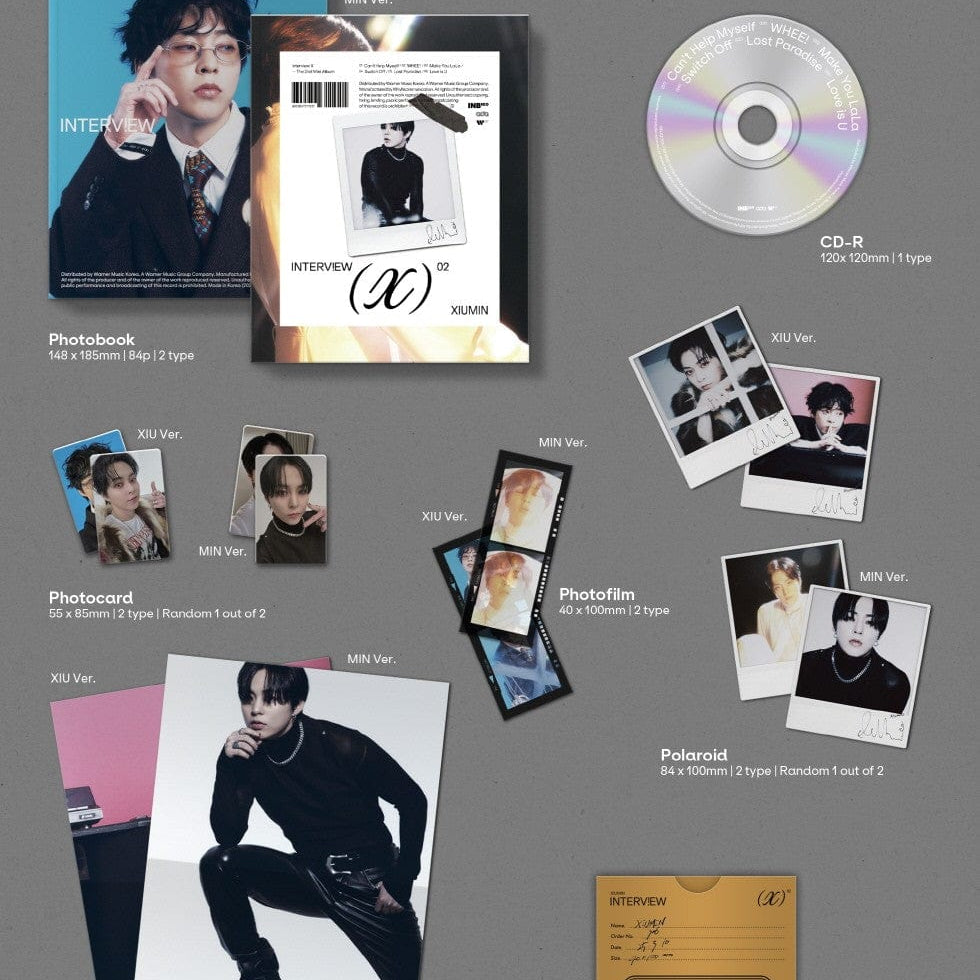 Korea Pop Store XIUMIN - Interview X [Photobook Ver.] Kawaii Gifts