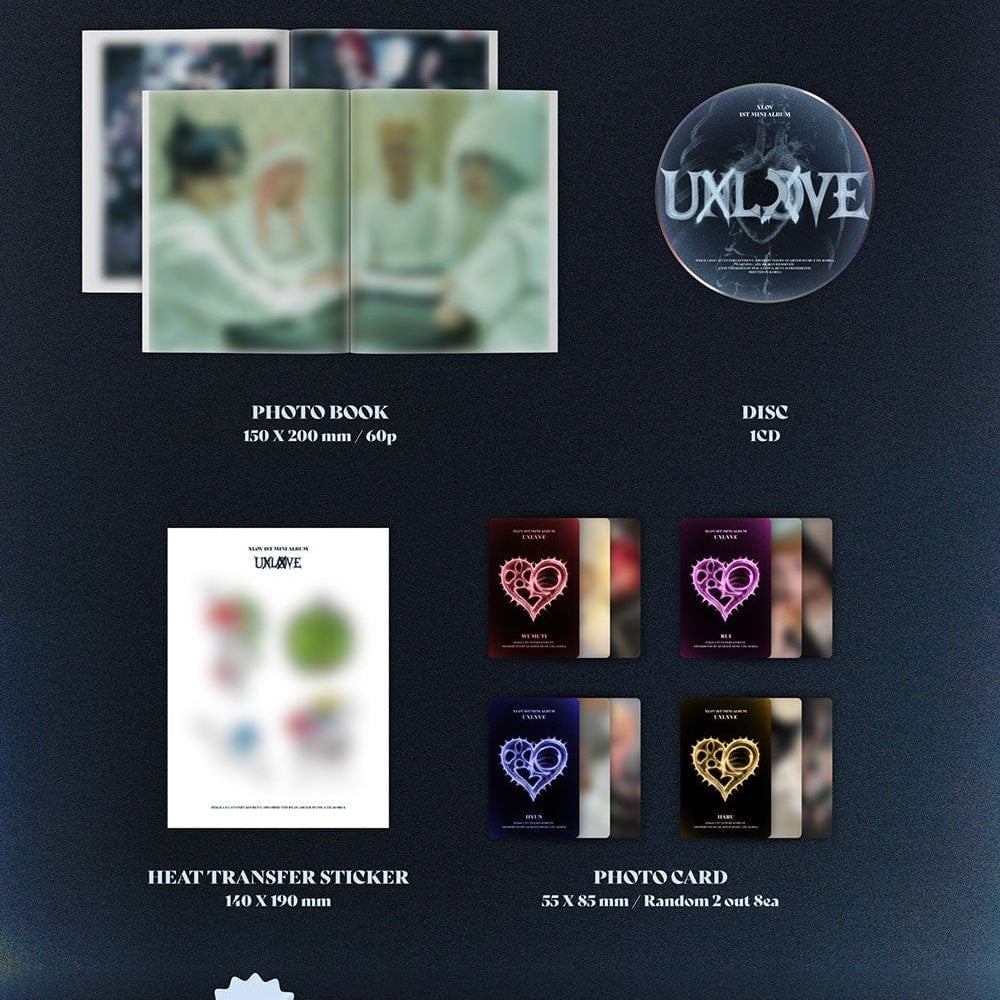 Korea Pop Store XLOV - 1st Mini Album [Uxlxve] Kawaii Gifts