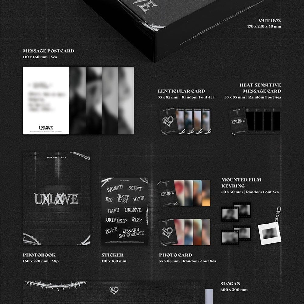 Korea Pop Store XLOV - 1st Mini Album [Uxlxve] (Special Pack) Kawaii Gifts