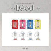 Korea Pop Store [XLOV] I, God - Acrylic Keyring (Random Gacha) Kawaii Gifts