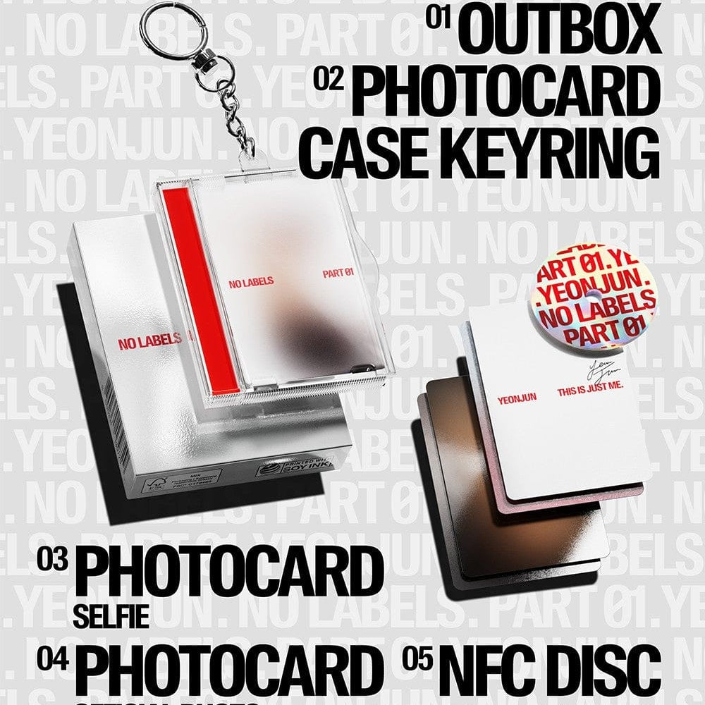 Korea Pop Store Yeonjun (TXT) - No Labels: Part 01 (Photocard Case Ver.) Kawaii Gifts 8800331139729