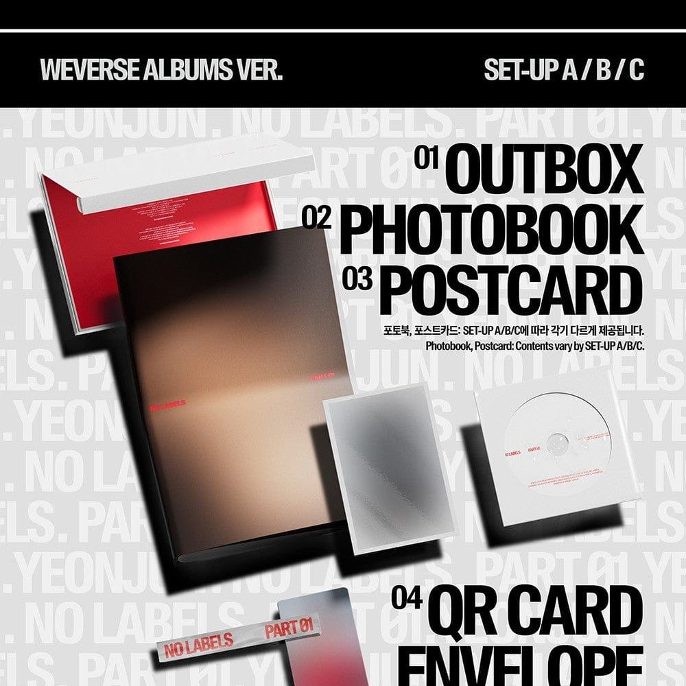 Korea Pop Store Yeonjun (TXT) - No Labels: Part 01 (Weverse Albums Ver.) Kawaii Gifts