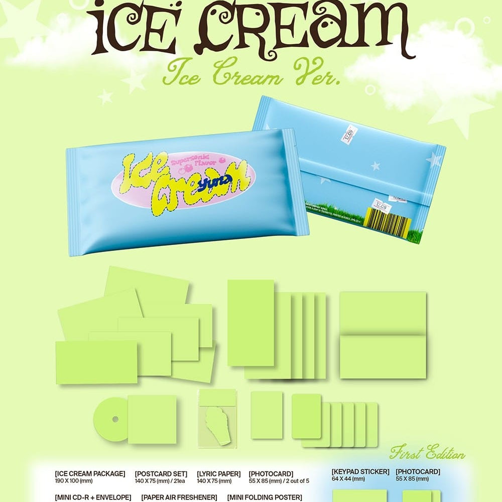 Korea Pop Store YUNA (ITZY) - [Ice Cream] (Ice Cream Ver.) Kawaii Gifts 8809954225819