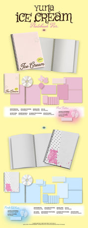 Korea Pop Store YUNA (ITZY) - [Ice Cream] (Photobook Ver.) Kawaii Gifts 8809954225796