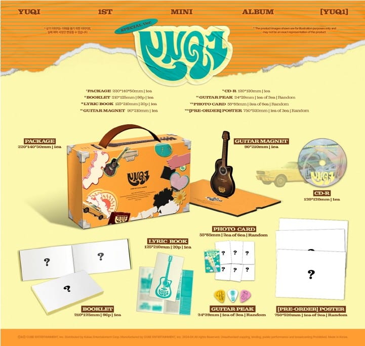 Korea Pop Store [YUQI ((G)I-DLE)] [Yuq1] (1st Mini Album) (Special Ver.) Kawaii Gifts 8804775369230