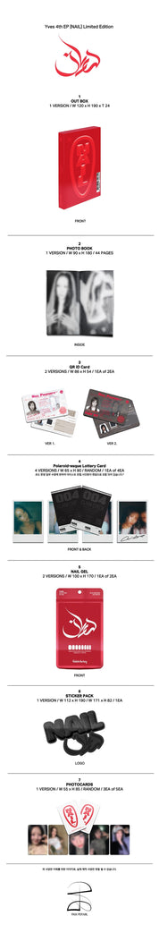Korea Pop Store YVES - 4th EP [Nail] (Limited Edition Ver.) (MD) Kawaii Gifts