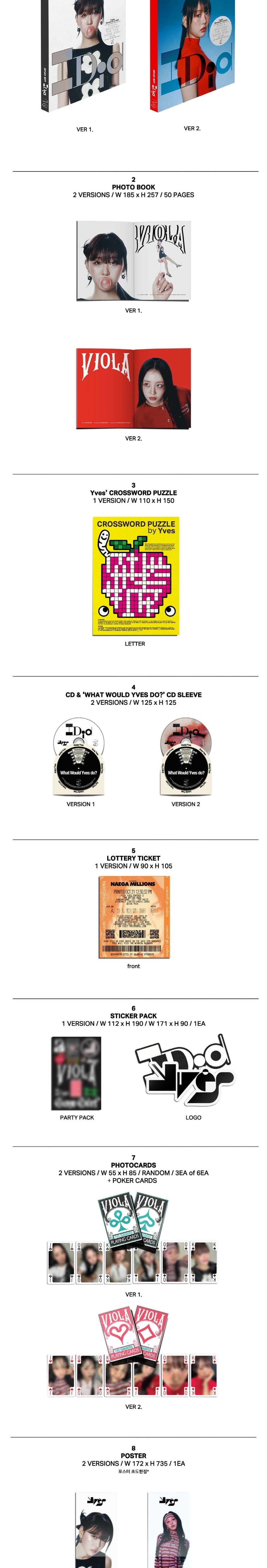 Korea Pop Store YVES - [I Did] 2nd EP Kawaii Gifts 8809957310765