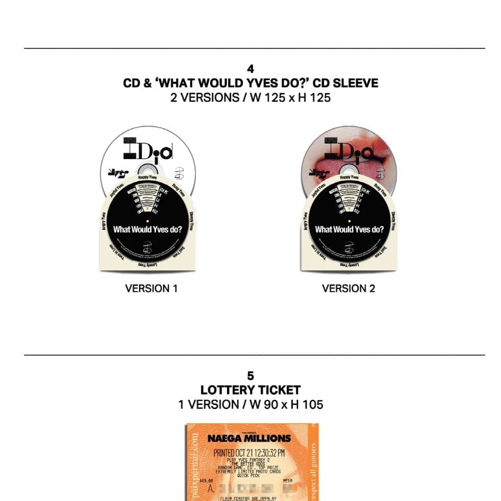 Korea Pop Store YVES - [I Did] 2nd EP Kawaii Gifts 8809957310765