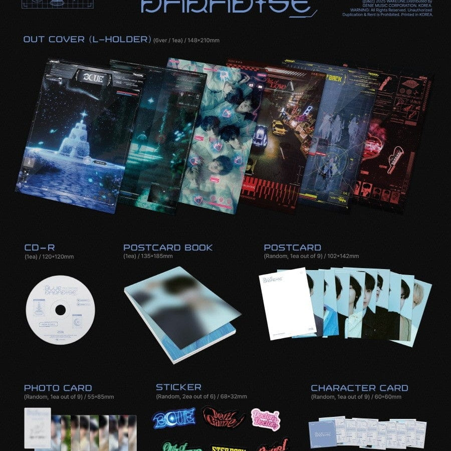 Korea Pop Store ZEROBASEONE - [Blue Paradise] (5th Mini Album) (Zerose Ver.) Kawaii Gifts