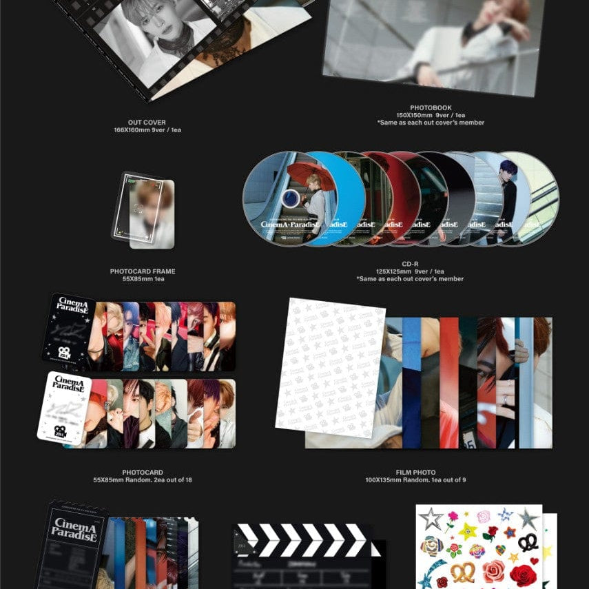 Korea Pop Store ZEROBASEONE - [Cinema Paradise] (4th Mini Album) (Digipack Ver.) Kawaii Gifts