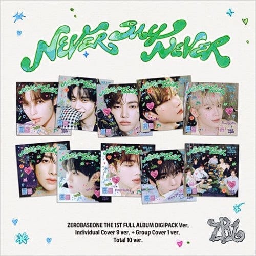 Korea Pop Store ZEROBASEONE - The 1st Full Album [Never Say Never] (Digipack Ver.) Kawaii Gifts 8809704433556