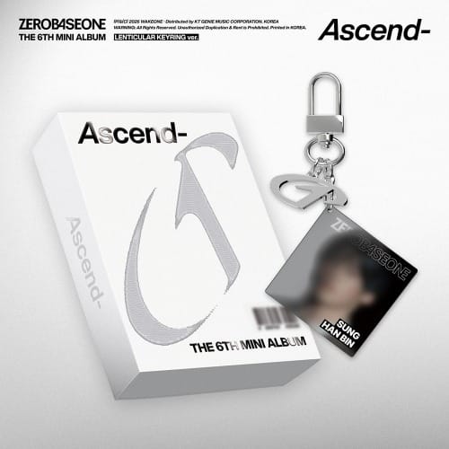 Korea Pop Store ZEROBASEONE - The 6th Mini Album [Ascend-] (Lenticular Keyring Ver.) Kawaii Gifts