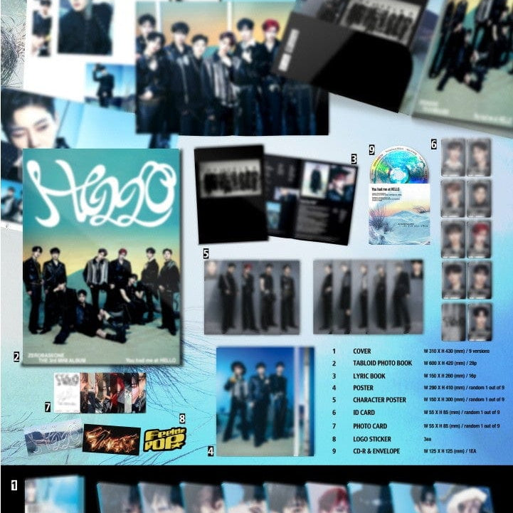 Korea Pop Store ZEROBASEONE - [You Had Me at Hello] (3rd Mini Album) (Solar Ver.) Kawaii Gifts 8809704428286