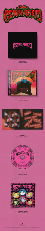 Korea Pop Store ZICO - Grown Ass Kid (4th Mini Album) (Jewel Ver.) Kawaii Gifts