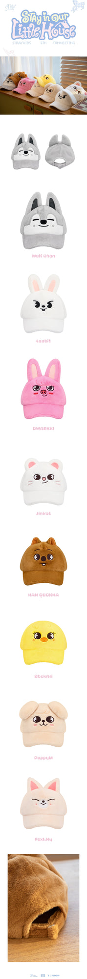 Korea Pop Store [STRAY KIDS] 6th Fanmeeting - Skzoo Plush Cap Kawaii Gifts