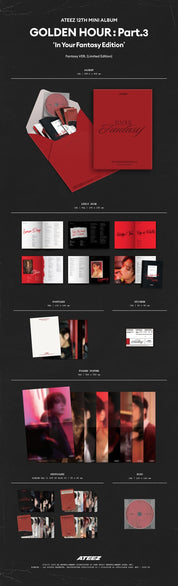 Korea Pop Store ATEEZ - Golden Hour : Part.3 'In Your Fantasy Edition' [Fantasy Ver.] Kawaii Gifts