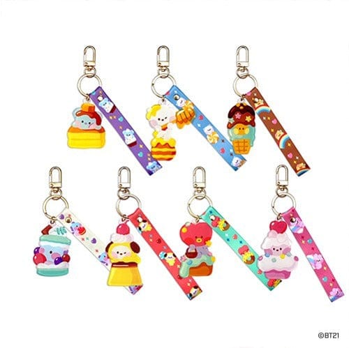 Korea Pop Store [BT21] Acrylic Strap Keyring Sweetie (MP) Kawaii Gifts