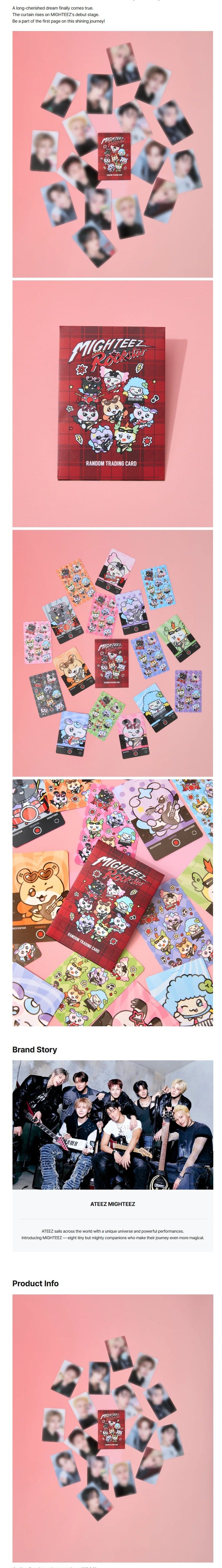 Korea Pop Store [ATEEZ] Mighteez Rock the Stage - Random Trading Card Kawaii Gifts