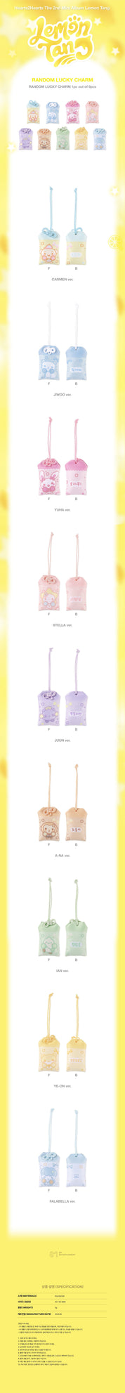 Korea Pop Store [HEARTS2HEARTS] Lemon Tang - Random Lucky Charm Lucky Draw Kawaii Gifts