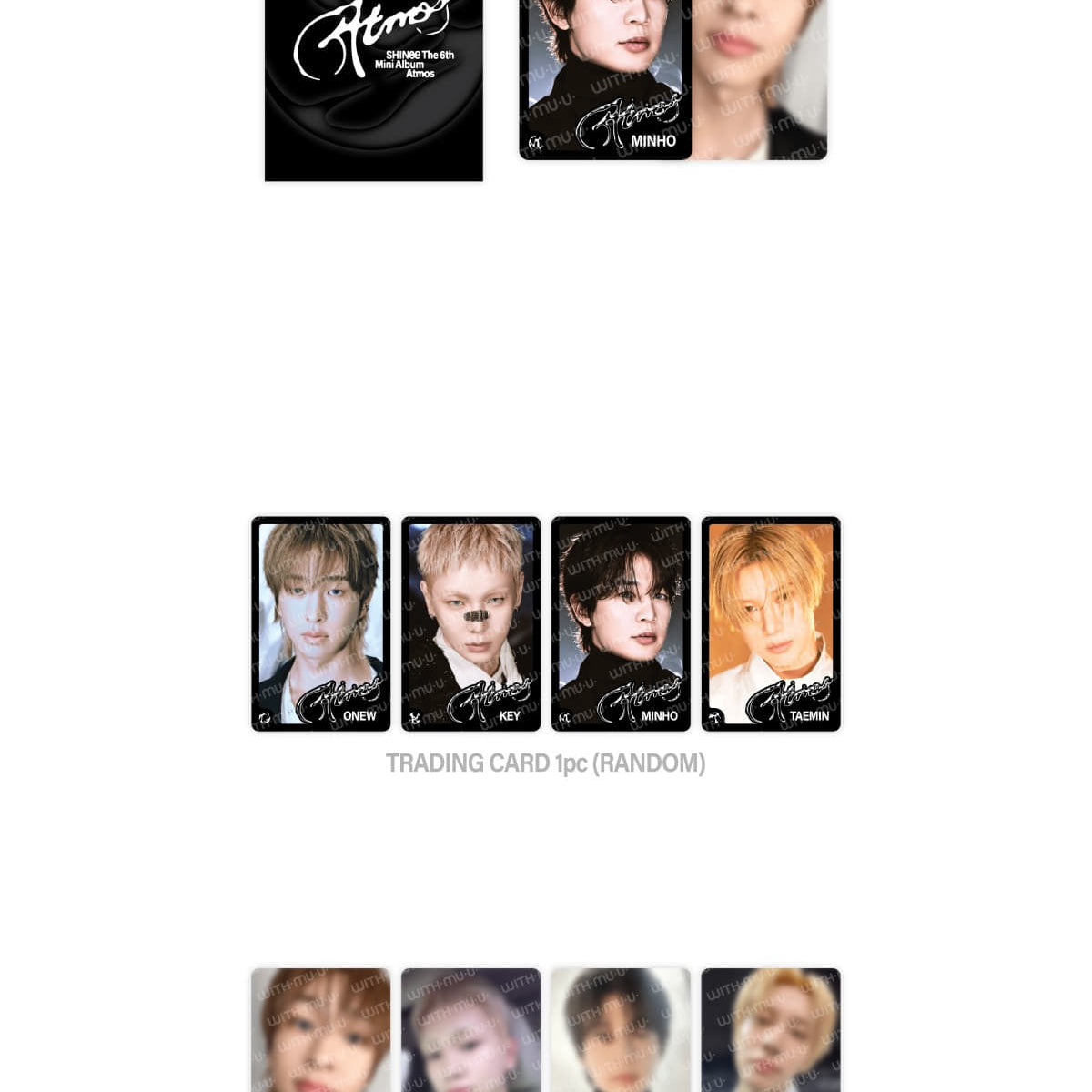 Korea Pop Store [SHINEE] Atmos - Random Trading Card Set Kawaii Gifts