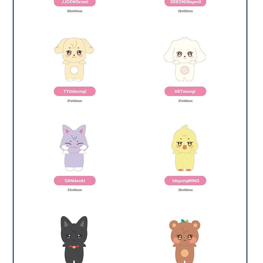 Korea Pop Store [ATEEZ] ANITEEZ in Color - Mini Deco Figure Kawaii Gifts