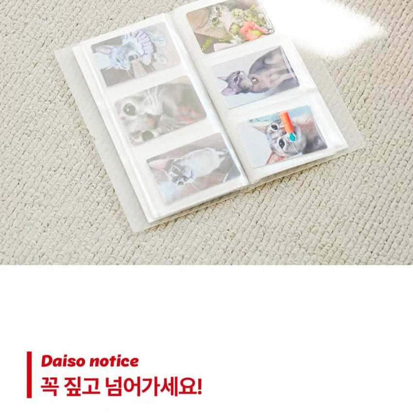 Korea Pop Store Folkku Semi-Transparent Photocard Binder Kawaii Gifts 8808739000207