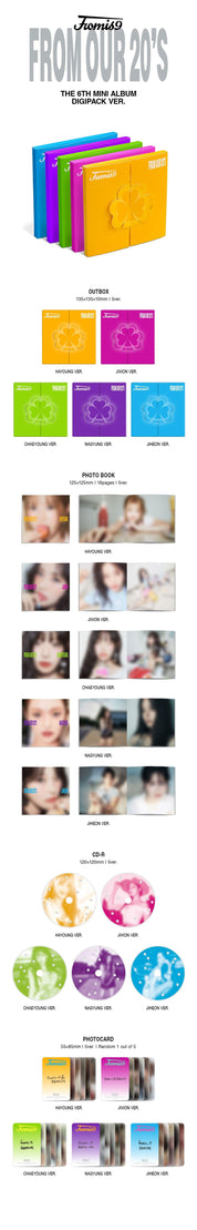 Korea Pop Store FROMIS_9 - The 6th Mini Album [From Our 20's] (Digipack Ver.) Kawaii Gifts