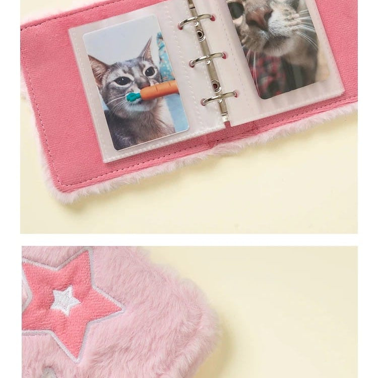 Korea Pop Store [Goods] Fabric 3 Ring Album 40 Pockets Kawaii Gifts