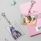 Korea Pop Store [Goods] Glitter Photocard Keyring 2EA Kawaii Gifts 8808739000207