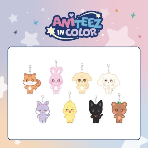 Korea Pop Store [ATEEZ] ANITEEZ in Color - Aniteez Plush Keyring Kawaii Gifts