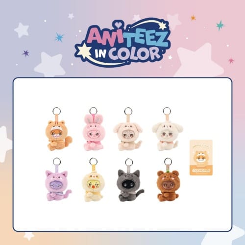 Korea Pop Store [ATEEZ] ANITEEZ in Color - Aniteez x Tiny Plush Keychain Kawaii Gifts