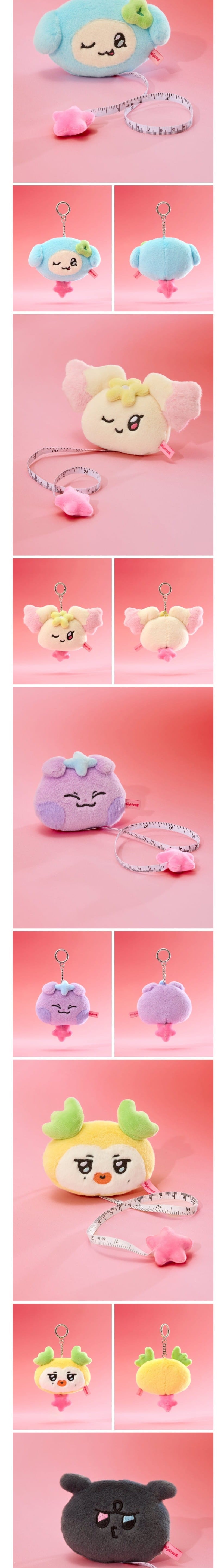 Korea Pop Store [ATEEZ] Mighteez Rock the Stage Plush Tape Measure Kawaii Gifts