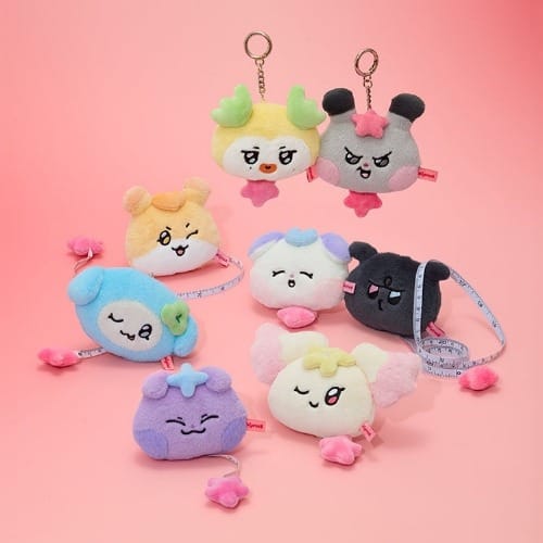 Korea Pop Store [ATEEZ] Mighteez Rock the Stage Plush Tape Measure Kawaii Gifts