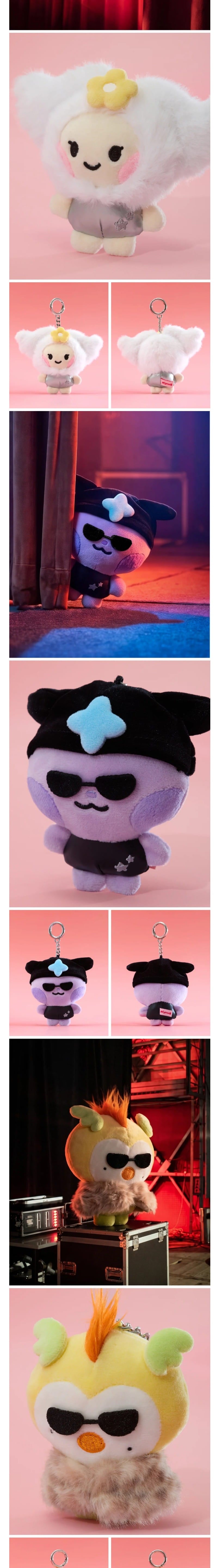 Korea Pop Store [ATEEZ] Mighteez Rock the Stage Popstar Plush Keyring Kawaii Gifts