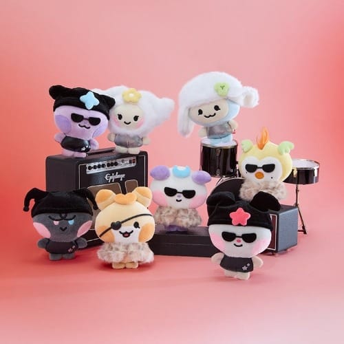 Korea Pop Store [ATEEZ] Mighteez Rock the Stage Popstar Plush Keyring Kawaii Gifts