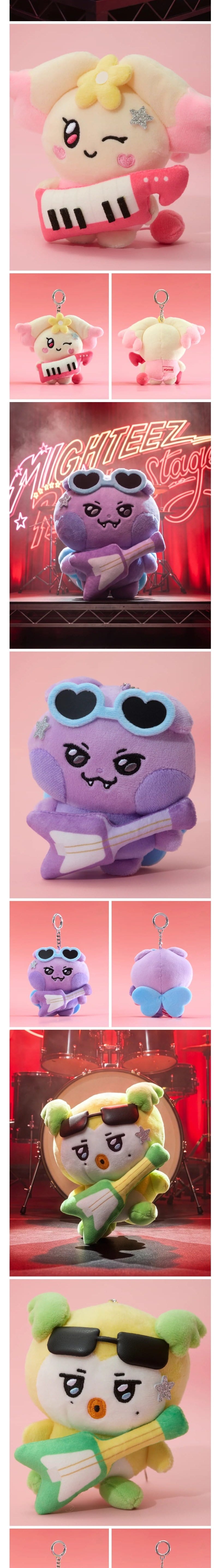 Korea Pop Store [ATEEZ] Mighteez Rock the Stage Rockstar Plush Keyring Kawaii Gifts