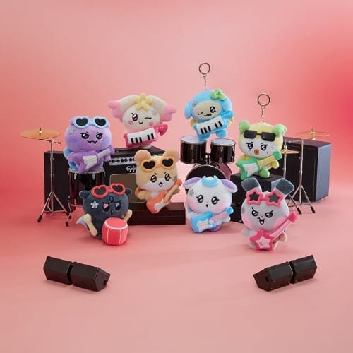 Korea Pop Store [ATEEZ] Mighteez Rock the Stage Rockstar Plush Keyring Kawaii Gifts