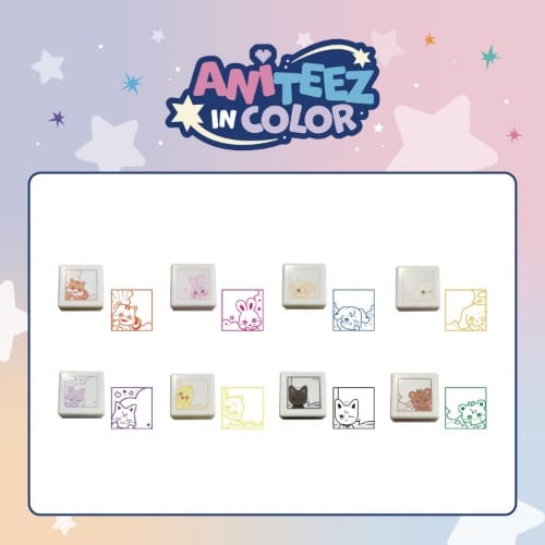 Korea Pop Store [ATEEZ] ANITEEZ in Color - Speech Bubble Stamp Kawaii Gifts