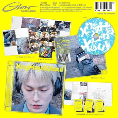 Korea Pop Store XNGHAN&XOUL - 1st Mini Album [Glow] (Adventure Part 2 Ver.) Kawaii Gifts