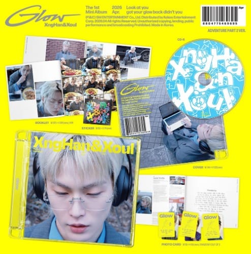 Korea Pop Store XNGHAN&XOUL - 1st Mini Album [Glow] (Adventure Part 2 Ver.) Kawaii Gifts